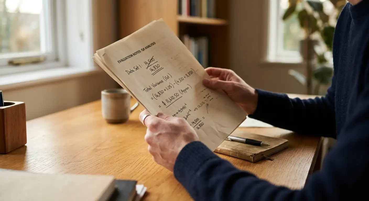 Hands holding a document showing wagering calculations for a casino bonus requirement