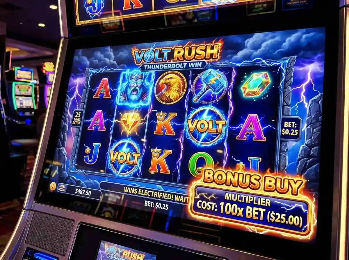 High-volatility bonus buy slot machines from second-tier providers