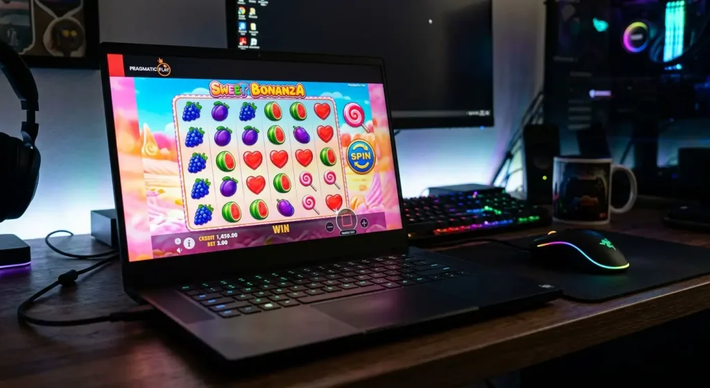 Pragmatic Play slot game in action with distinctive visual style and mechanics