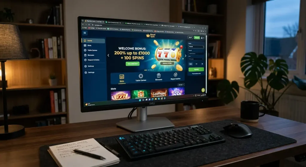Multiple casino platform interfaces displayed side by side for comparison