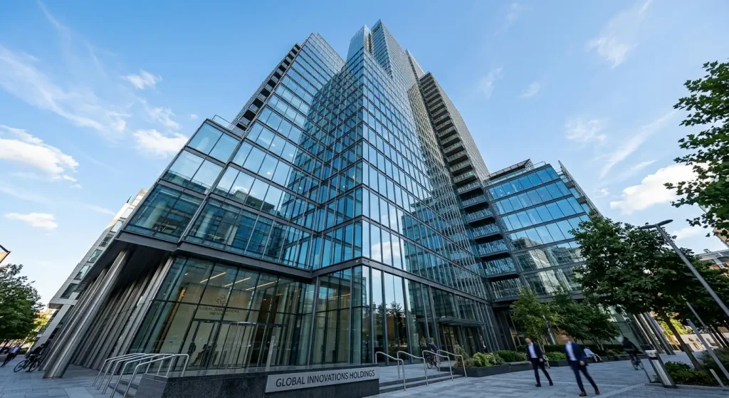 Corporate office building representing casino operator company headquarters